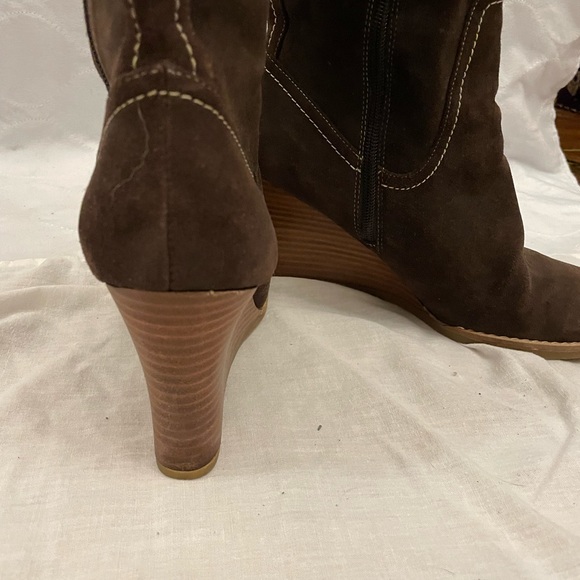 Loft Wedge Heel Brown Boot - Picture 2 of 4
